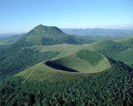 Auvergnevulkanischlandschap