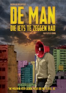 Affiche-De man die iets te zeggen had